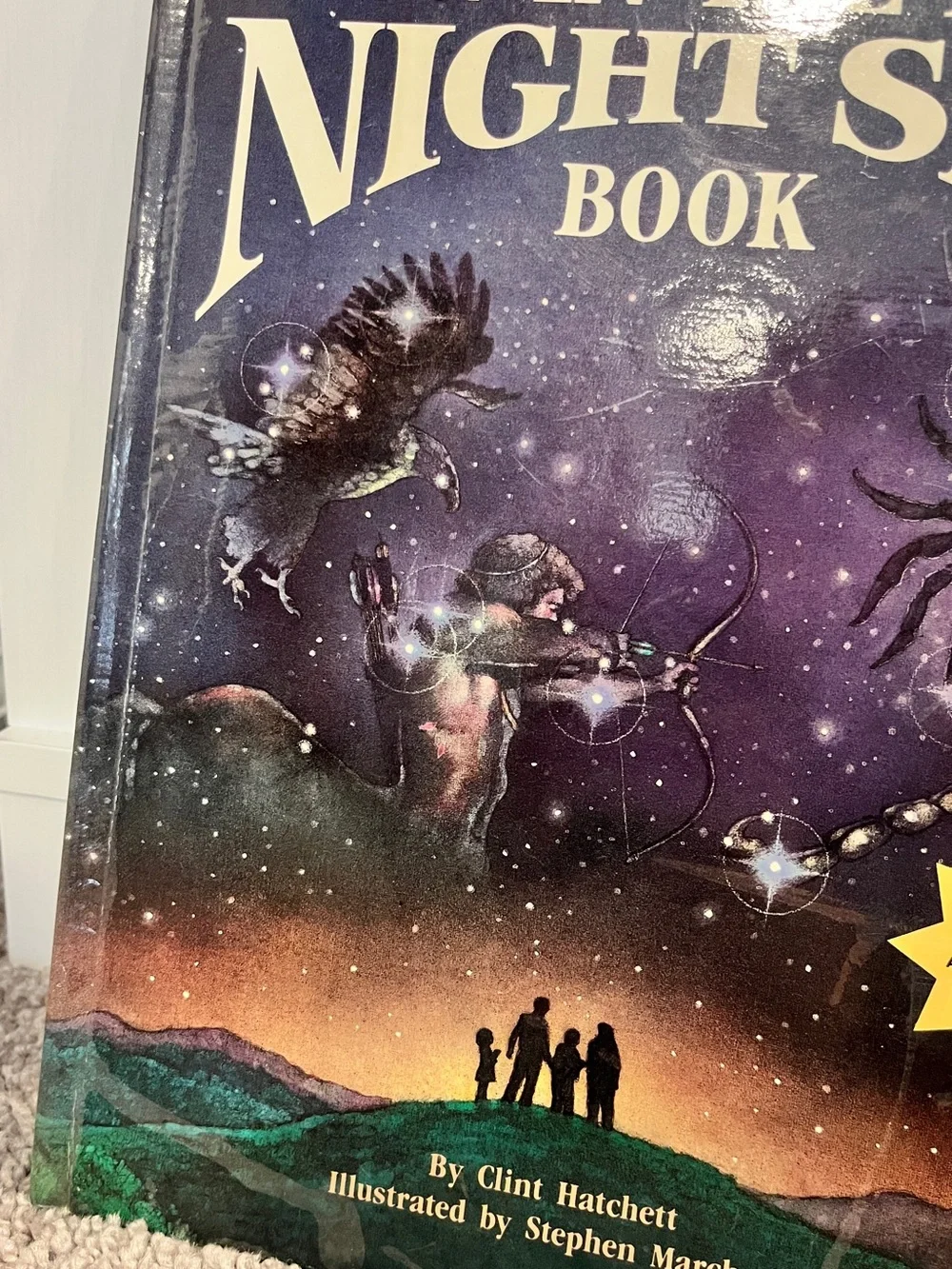 Vintage 1988 The Glow-in-the-Dark Night Sky Book Clint Hatchett Hardcover